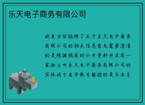 乐天电子商务有限公司